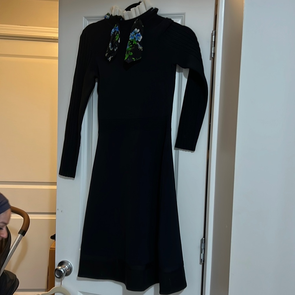 Knit black dress